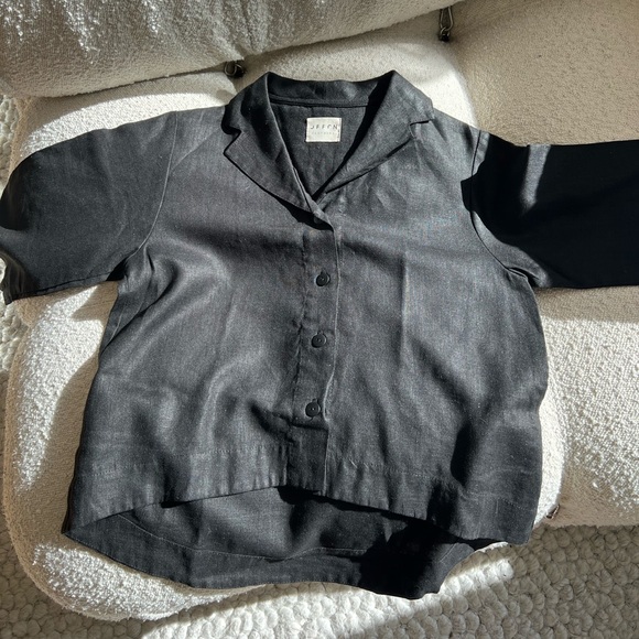 OffOn Revere Collar Shirt, Black - Picture 3 of 6